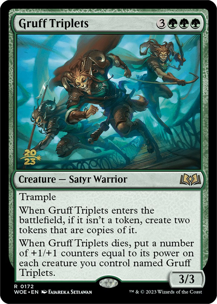 Gruff Triplets [Wilds of Eldraine Prerelease Promos] | Yard's Games Ltd