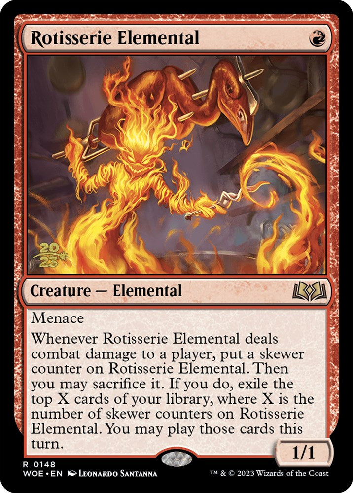 Rotisserie Elemental [Wilds of Eldraine Prerelease Promos] | Yard's Games Ltd