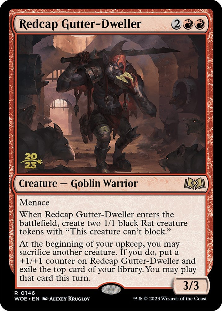 Redcap Gutter-Dweller [Wilds of Eldraine Prerelease Promos] | Yard's Games Ltd