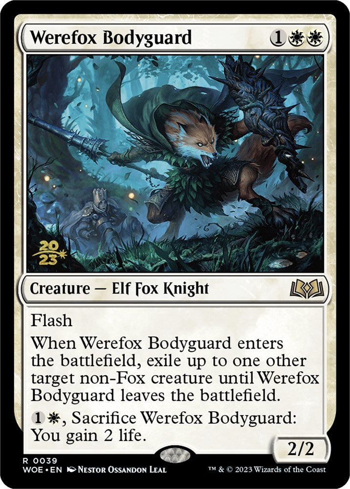 Werefox Bodyguard [Wilds of Eldraine Prerelease Promos] | Yard's Games Ltd