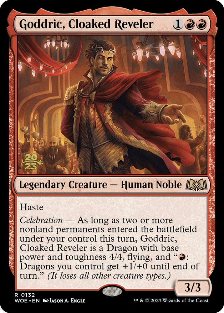 Goddric, Cloaked Reveler [Wilds of Eldraine Prerelease Promos] | Yard's Games Ltd