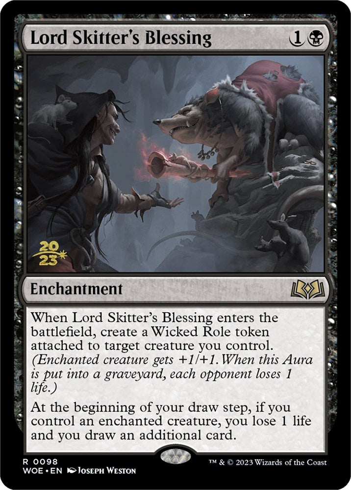 Lord Skitter's Blessing [Wilds of Eldraine Prerelease Promos] | Yard's Games Ltd