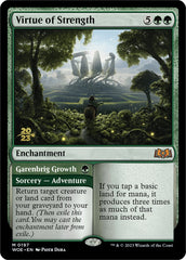 Virtue of Strength // Garenbrig Growth [Wilds of Eldraine Prerelease Promos] | Yard's Games Ltd