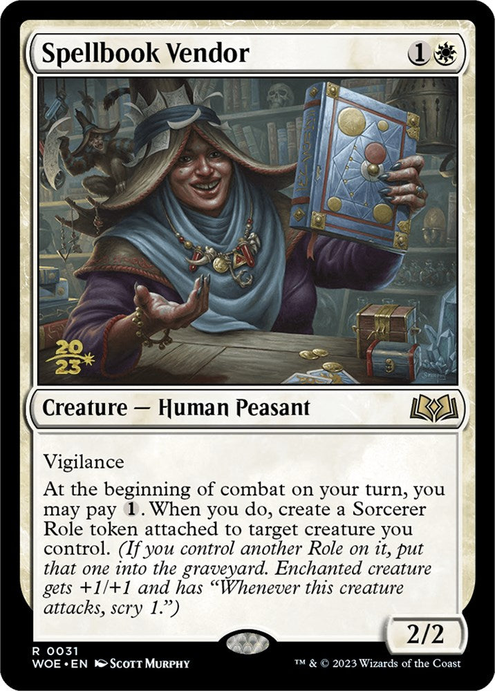 Spellbook Vendor [Wilds of Eldraine Prerelease Promos] | Yard's Games Ltd