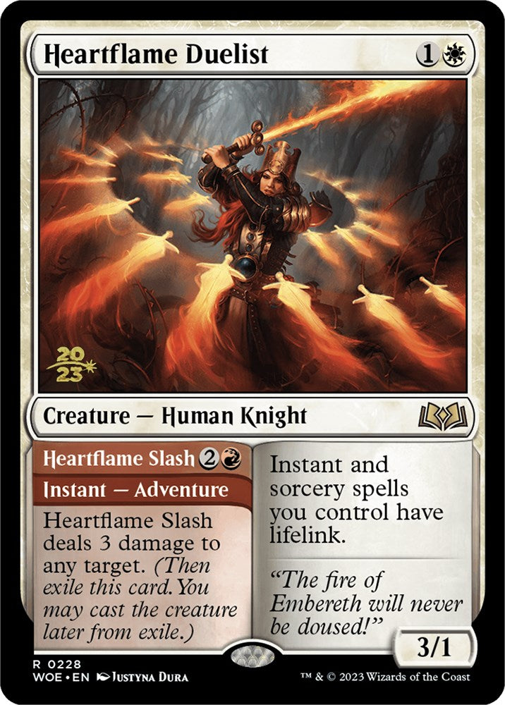 Heartflame Duelist // Heartflame Slash [Wilds of Eldraine Prerelease Promos] | Yard's Games Ltd