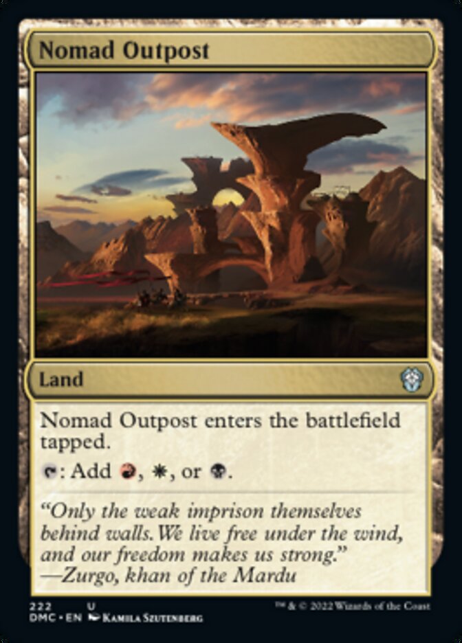 Nomad Outpost [Dominaria United Commander] | Yard's Games Ltd