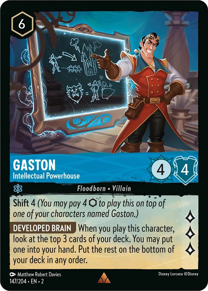 Gaston - Intellectual Powerhouse (147/204) [Rise of the Floodborn] | Yard's Games Ltd