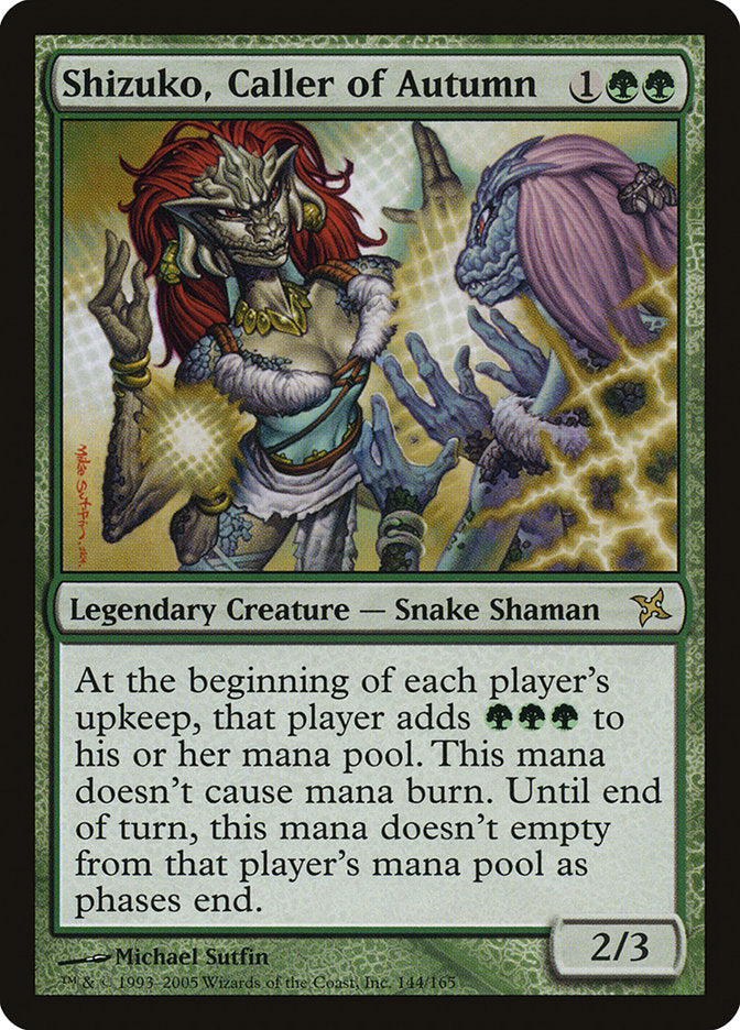 Shizuko, Caller of Autumn [Betrayers of Kamigawa] | Yard's Games Ltd