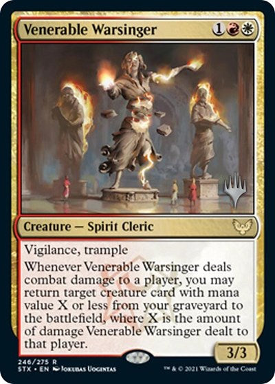 Venerable Warsinger (Promo Pack) [Strixhaven: School of Mages Promos] | Yard's Games Ltd