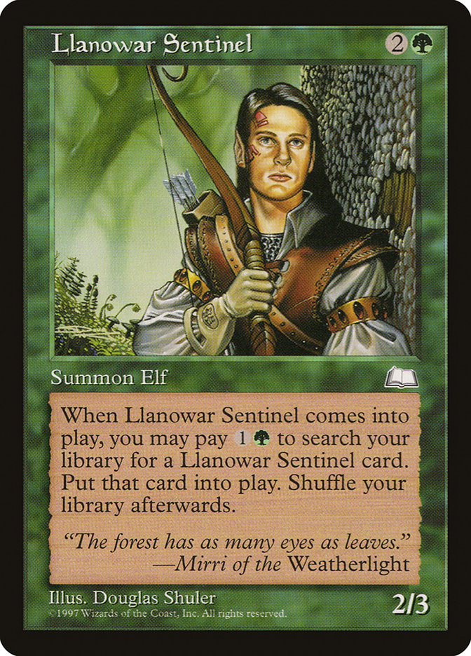 Llanowar Sentinel [Weatherlight] | Yard's Games Ltd