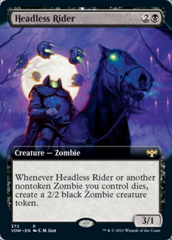 Headless Rider (Extended Art) [Innistrad: Crimson Vow] | Yard's Games Ltd