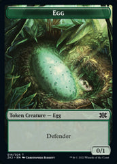 Egg // Monk Double-Sided Token [Double Masters 2022 Tokens] | Yard's Games Ltd