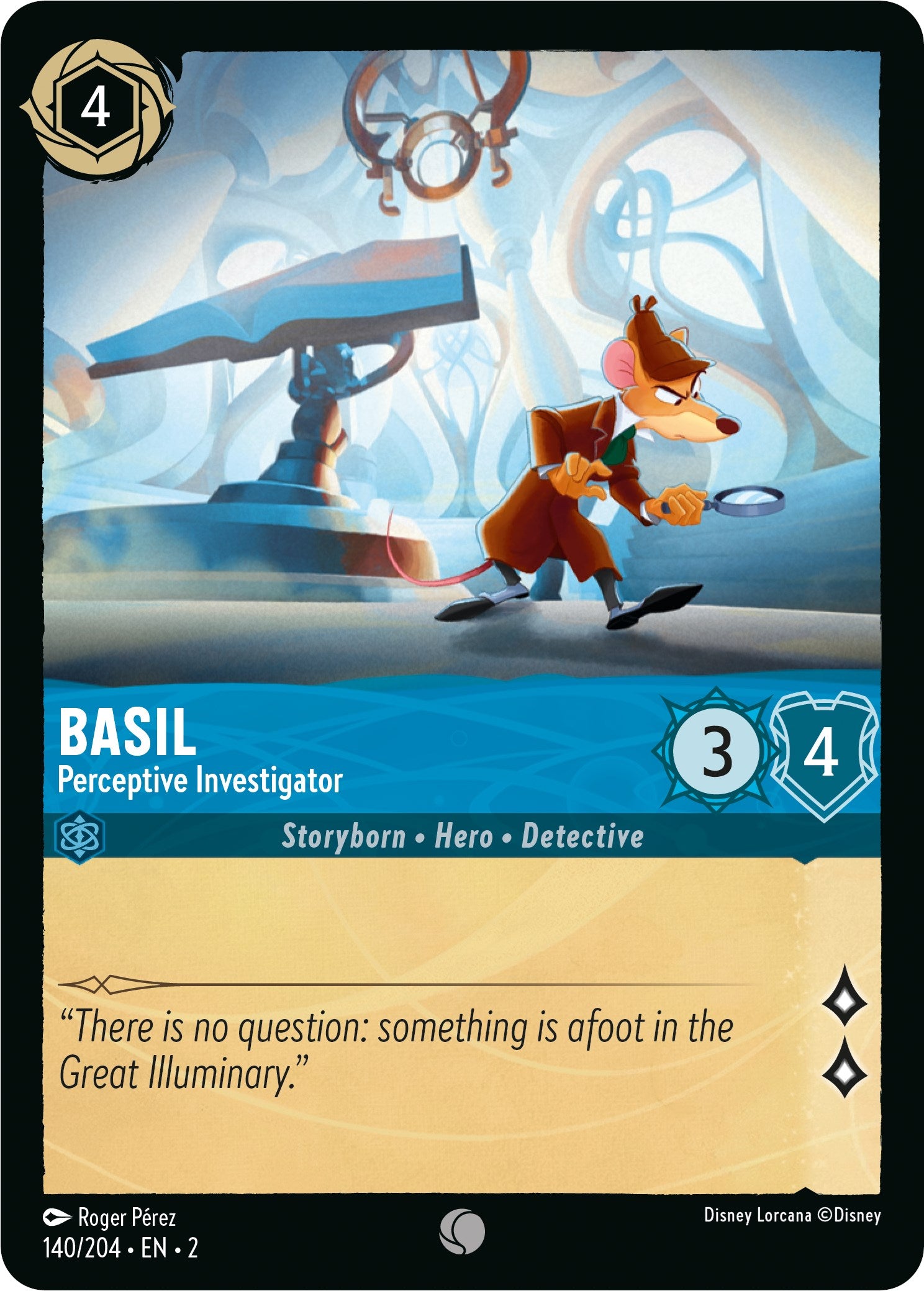 Basil - Perceptive Investigator (140/204) [Rise of the Floodborn] | Yard's Games Ltd