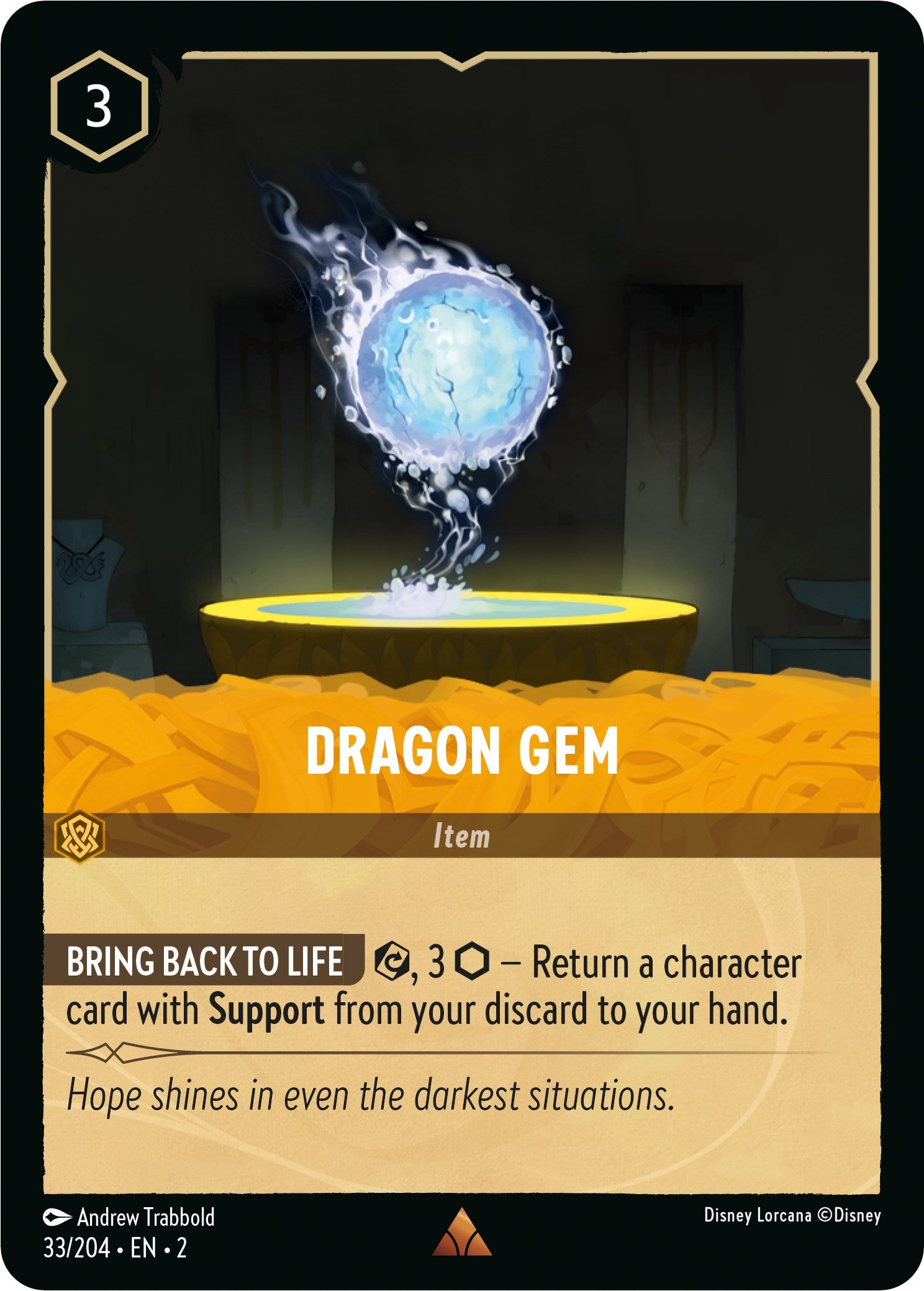 Dragon Gem (33/204) [Rise of the Floodborn] | Yard's Games Ltd