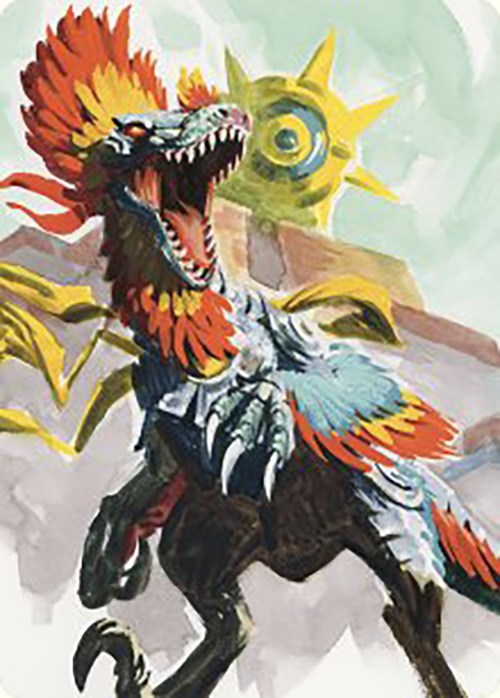 Pantlaza, Sun-Favored Art Card [The Lost Caverns of Ixalan Art Series] | Yard's Games Ltd