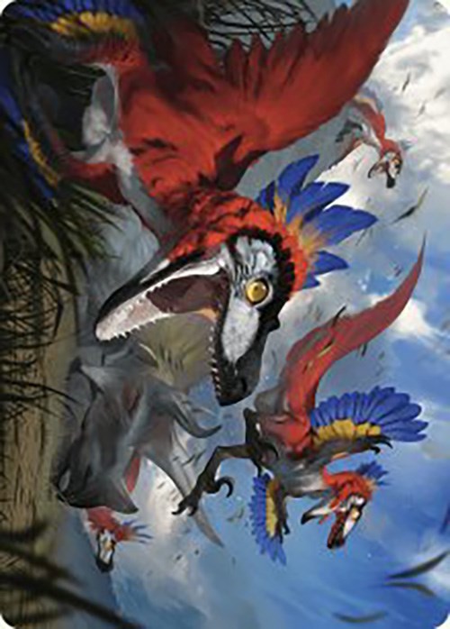 Wrathful Raptors Art Card [The Lost Caverns of Ixalan Art Series] | Yard's Games Ltd