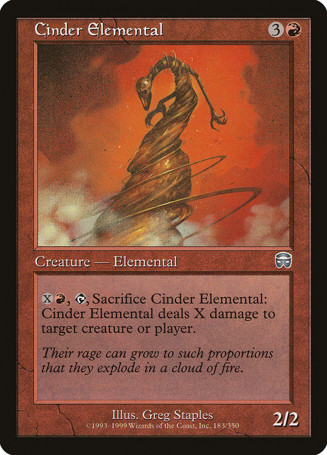 Cinder Elemental [Mercadian Masques] | Yard's Games Ltd