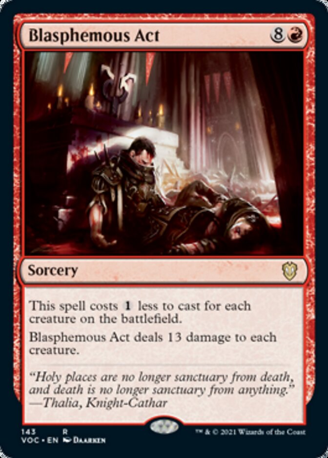 Blasphemous Act [Innistrad: Crimson Vow Commander] | Yard's Games Ltd