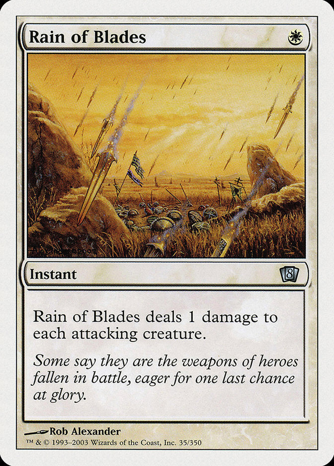 Rain of Blades [Eighth Edition] | Yard's Games Ltd