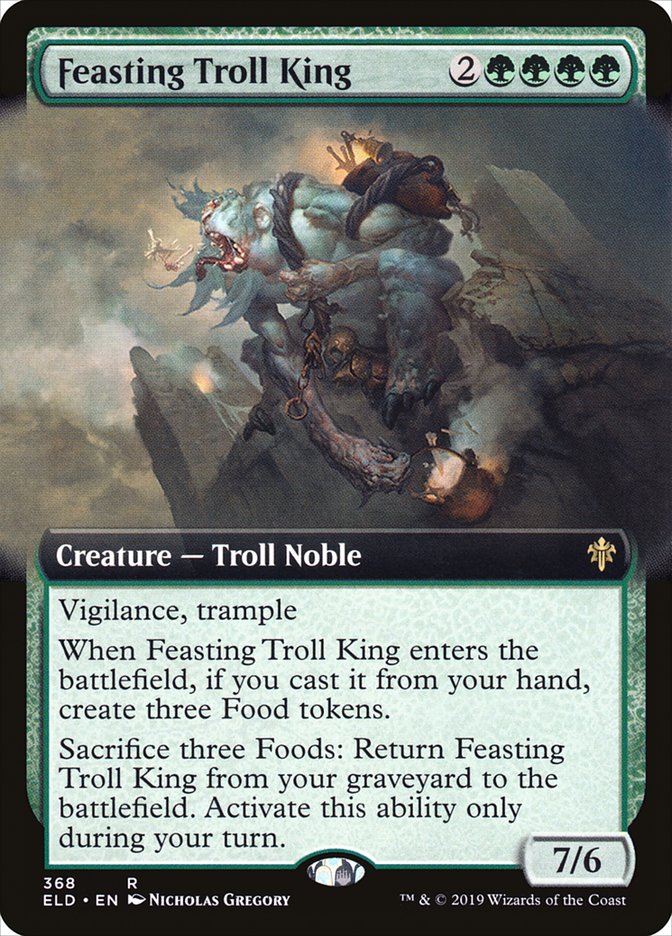 Feasting Troll King (Extended Art) [Throne of Eldraine] | Yard's Games Ltd