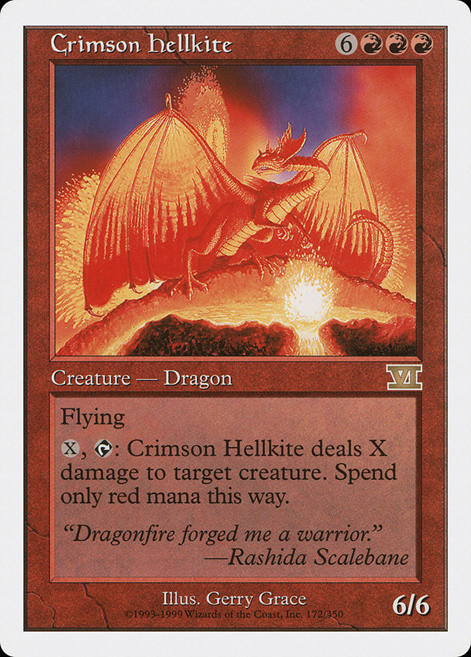 Crimson Hellkite [Classic Sixth Edition] | Yard's Games Ltd