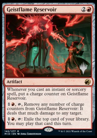 Geistflame Reservoir (Promo Pack) [Innistrad: Midnight Hunt Promos] | Yard's Games Ltd