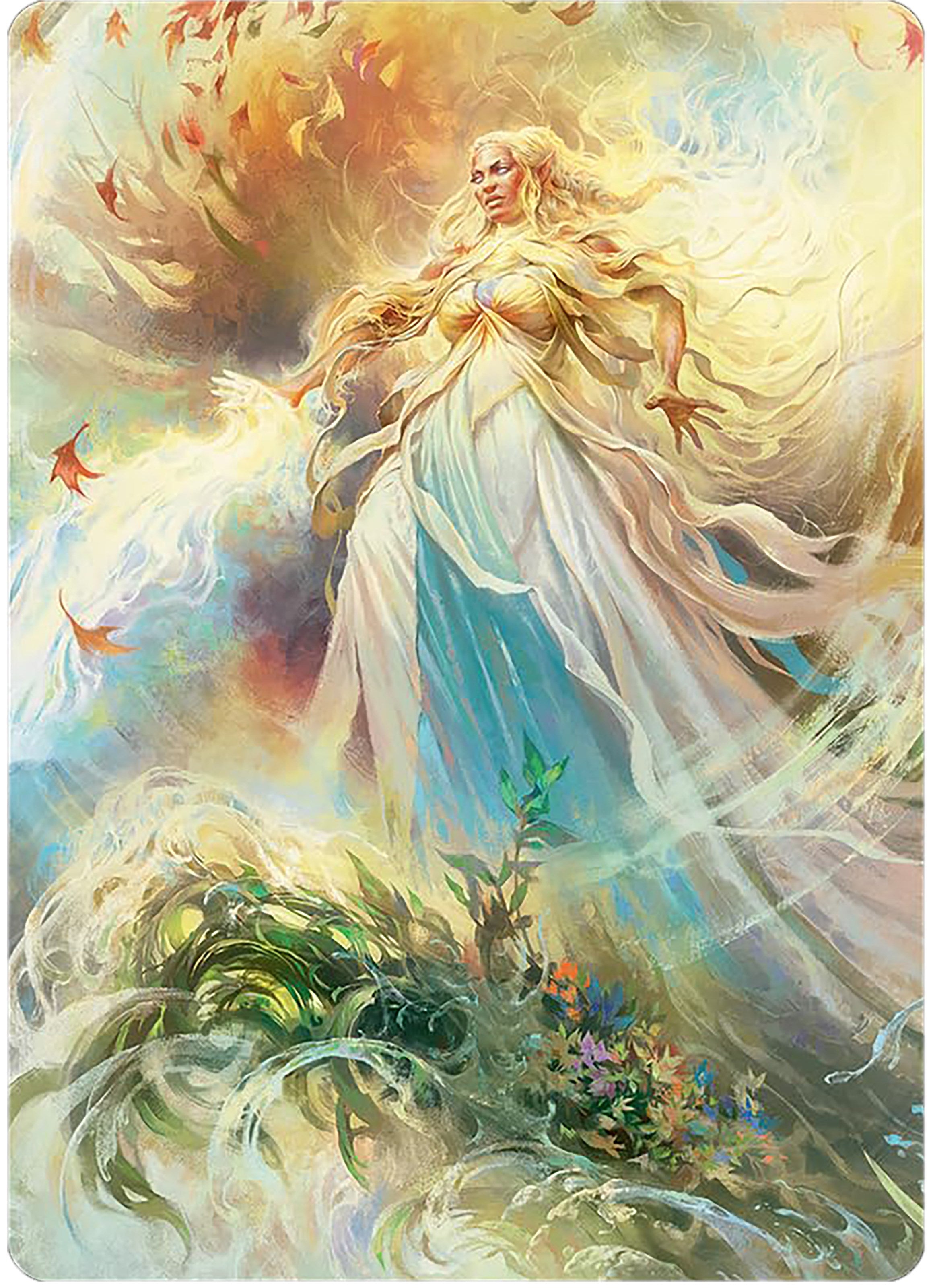 Galadriel, Light of Valinor Art Card [The Lord of the Rings: Tales of Middle-earth Art Series] | Yard's Games Ltd