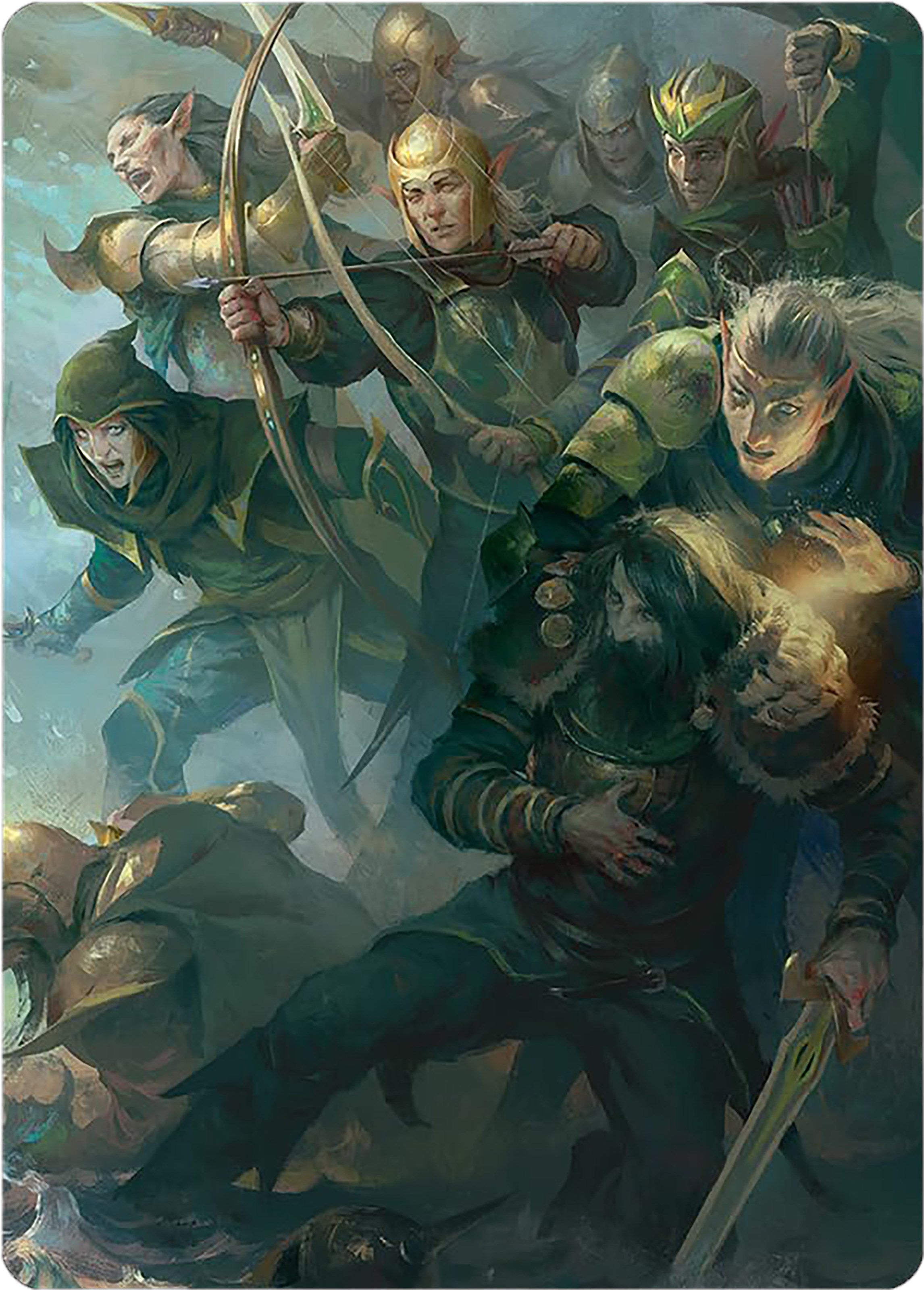 Galadhrim Brigade Art Card [The Lord of the Rings: Tales of Middle-earth Art Series] | Yard's Games Ltd