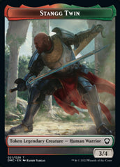 Soldier // Stangg Twin Double-Sided Token [Dominaria United Tokens] | Yard's Games Ltd