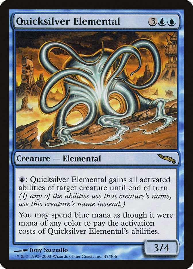 Quicksilver Elemental [Mirrodin] | Yard's Games Ltd