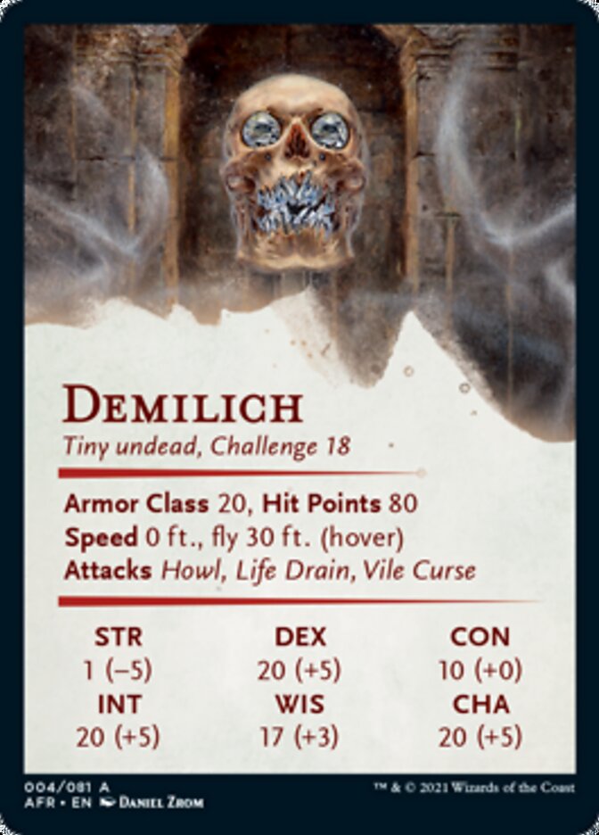 Demilich Art Card [Dungeons & Dragons: Adventures in the Forgotten Realms Art Series] | Yard's Games Ltd