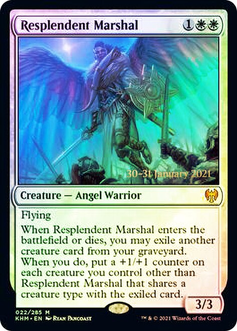 Resplendent Marshal [Kaldheim Prerelease Promos] | Yard's Games Ltd