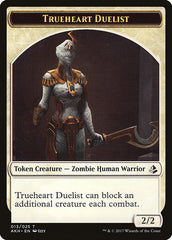 Zombie // Trueheart Duelist Double-Sided Token [Amonkhet Tokens] | Yard's Games Ltd