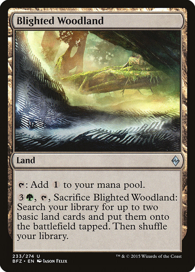 Blighted Woodland [Battle for Zendikar] | Yard's Games Ltd
