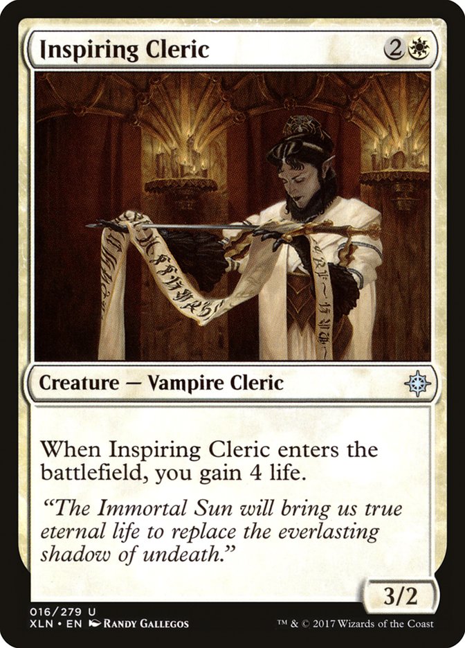 Inspiring Cleric [Ixalan] | Yard's Games Ltd