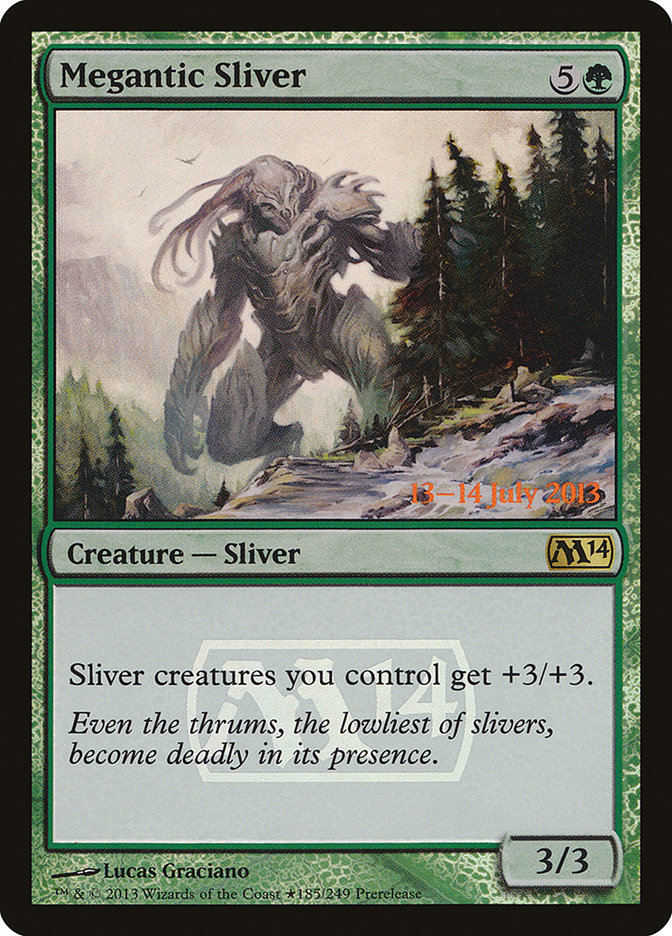 Megantic Sliver [Magic 2014 Prerelease Promos] | Yard's Games Ltd