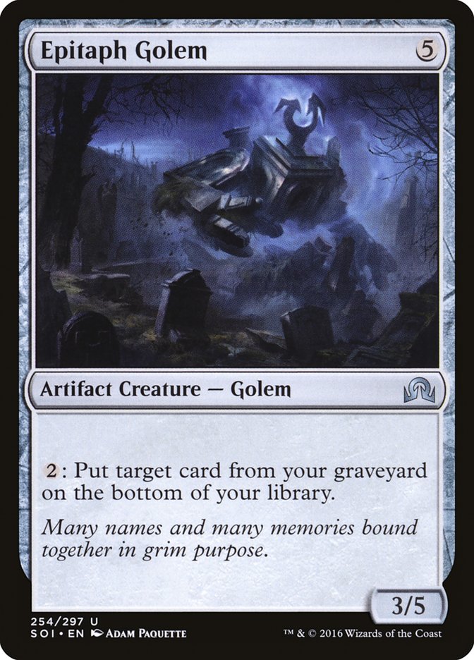 Epitaph Golem [Shadows over Innistrad] | Yard's Games Ltd