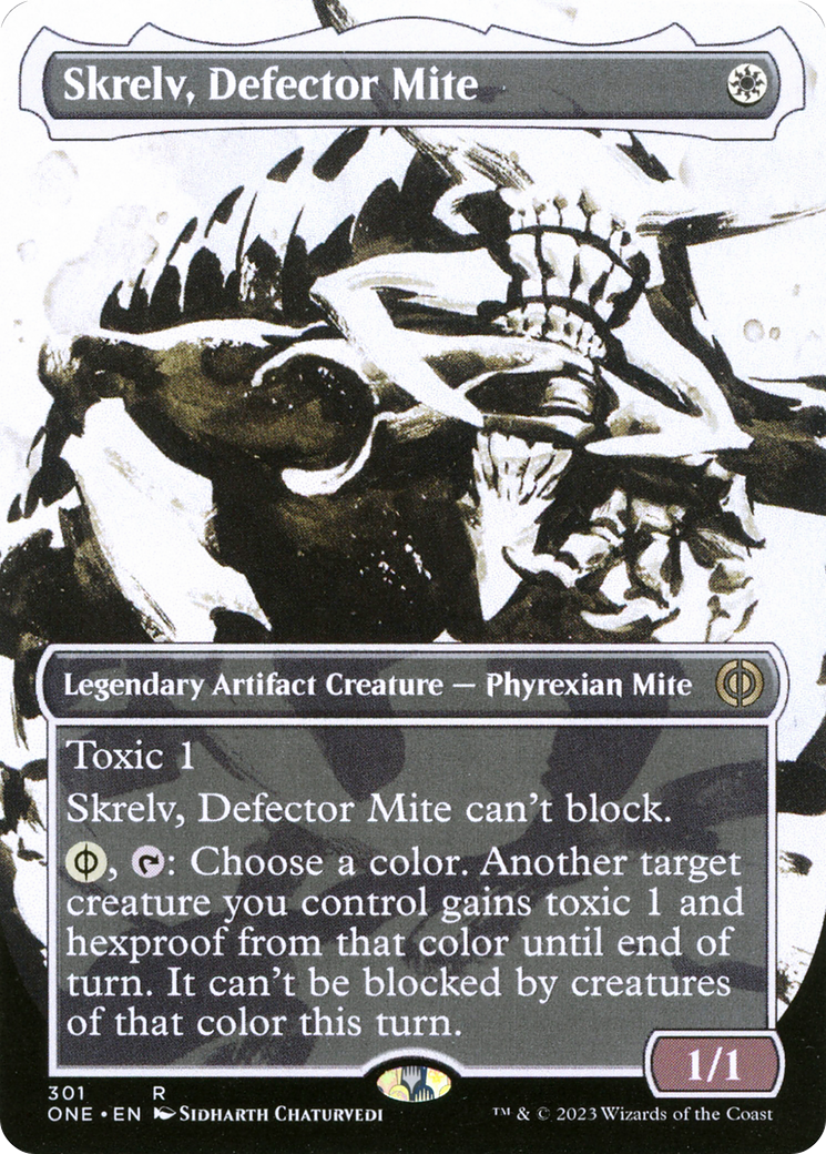 Skrelv, Defector Mite (Borderless Ichor) [Phyrexia: All Will Be One] | Yard's Games Ltd