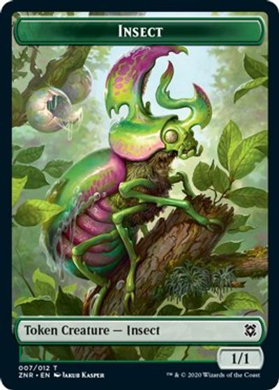 Human // Insect Double-Sided Token [Challenger Decks 2021 Tokens] | Yard's Games Ltd