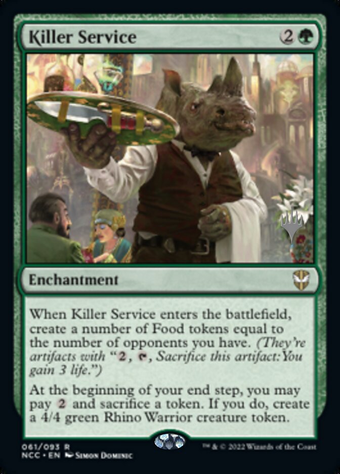 Killer Service (Promo Pack) [Streets of New Capenna Commander Promos] | Yard's Games Ltd