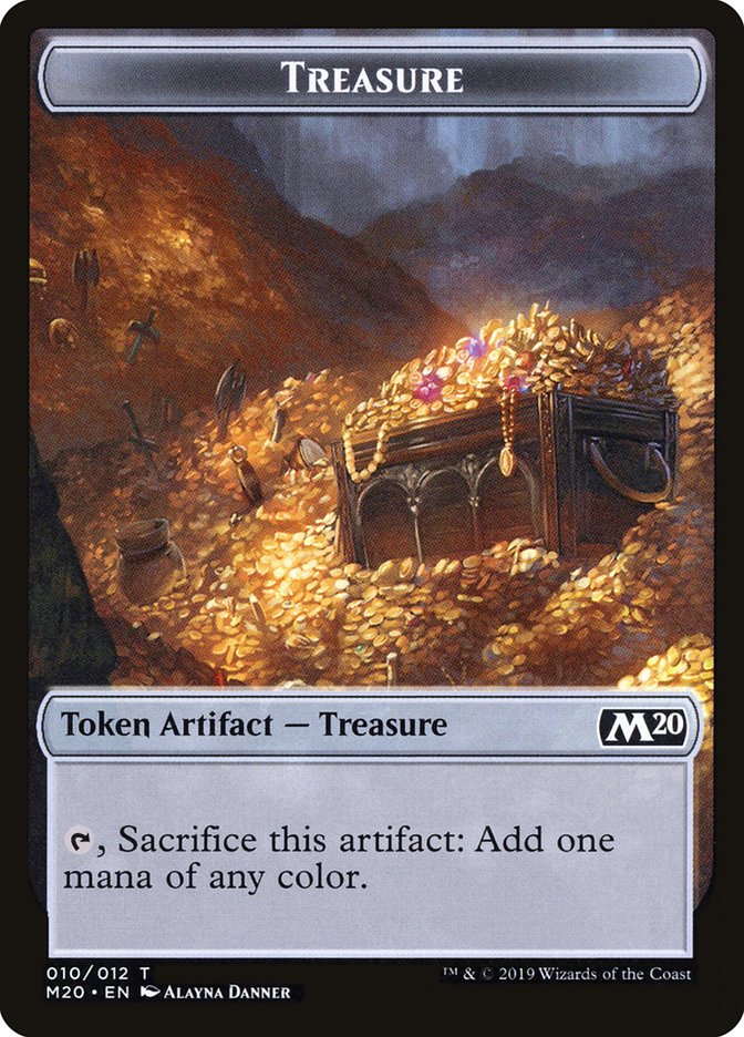 Treasure Token [Core Set 2020 Tokens] | Yard's Games Ltd