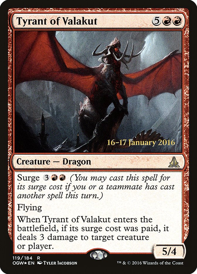 Tyrant of Valakut [Oath of the Gatewatch Prerelease Promos] | Yard's Games Ltd