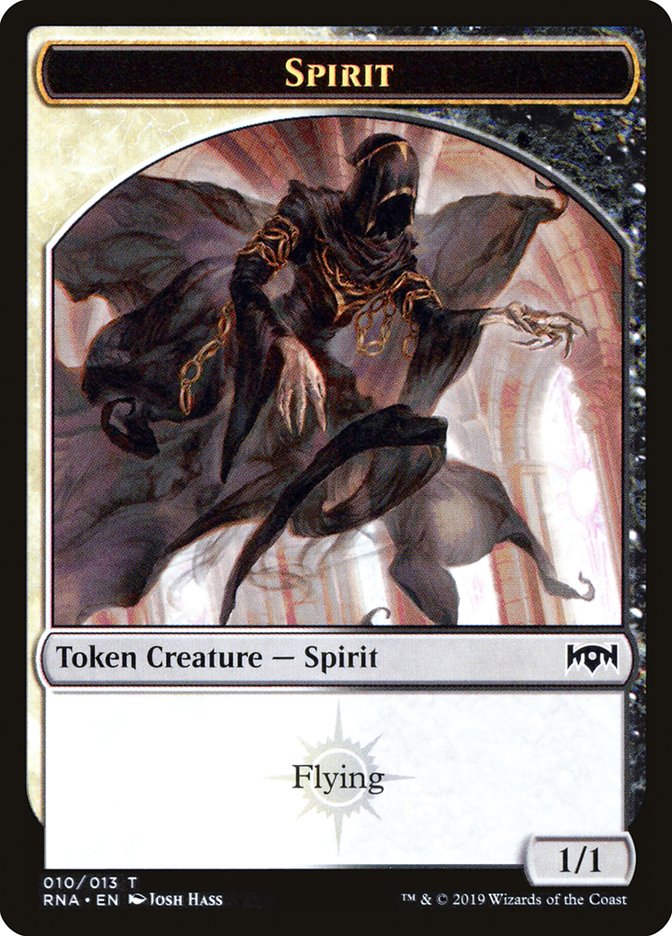 Bat // Spirit (010) Double-Sided Token [Ravnica Allegiance Guild Kit Tokens] | Yard's Games Ltd