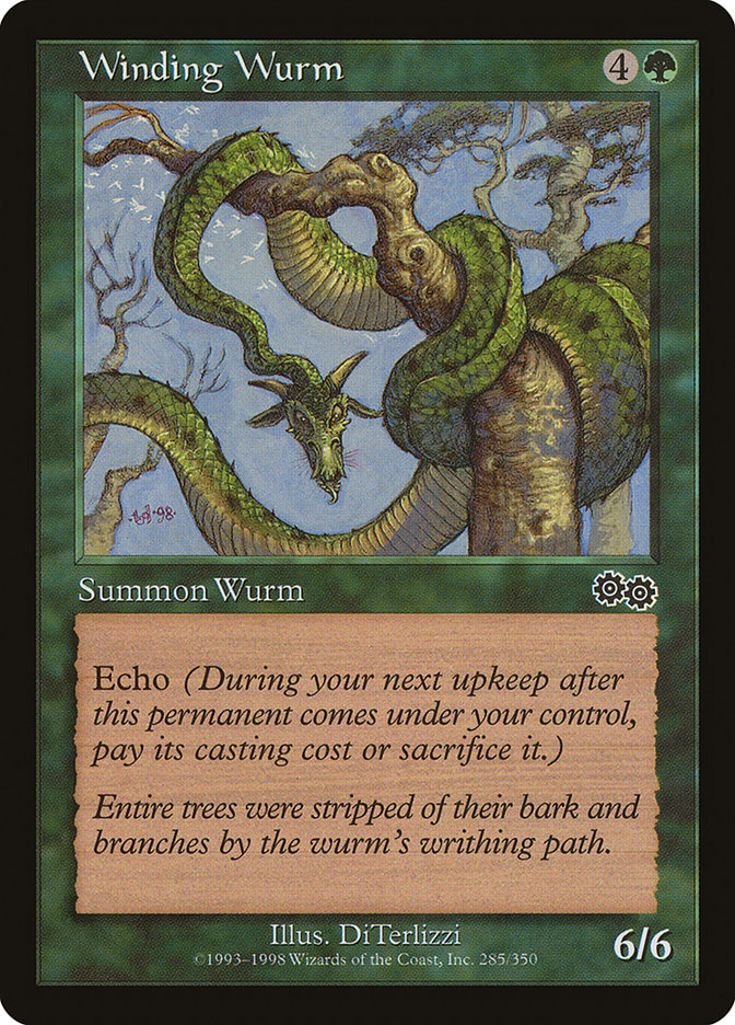 Winding Wurm [Urza's Saga] | Yard's Games Ltd