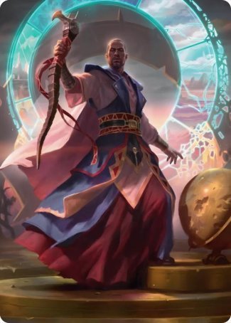 Teferi, Who Slows the Sunset Art Card [Innistrad: Midnight Hunt Art Series] | Yard's Games Ltd