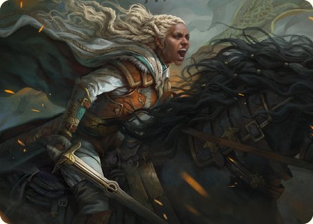 Eowyn, Fearless Knight Art Card [The Lord of the Rings: Tales of Middle-earth Art Series] | Yard's Games Ltd