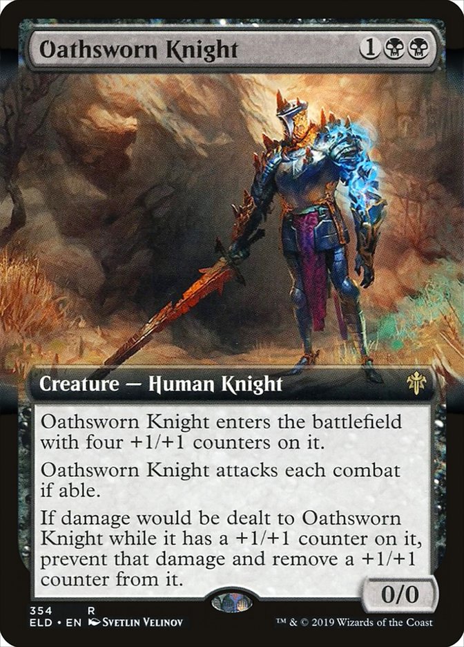 Oathsworn Knight (Extended Art) [Throne of Eldraine] | Yard's Games Ltd