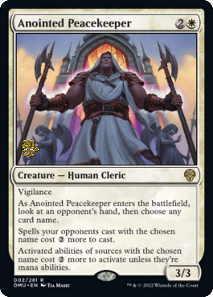 Anointed Peacekeeper [Dominaria United Prerelease Promos] | Yard's Games Ltd