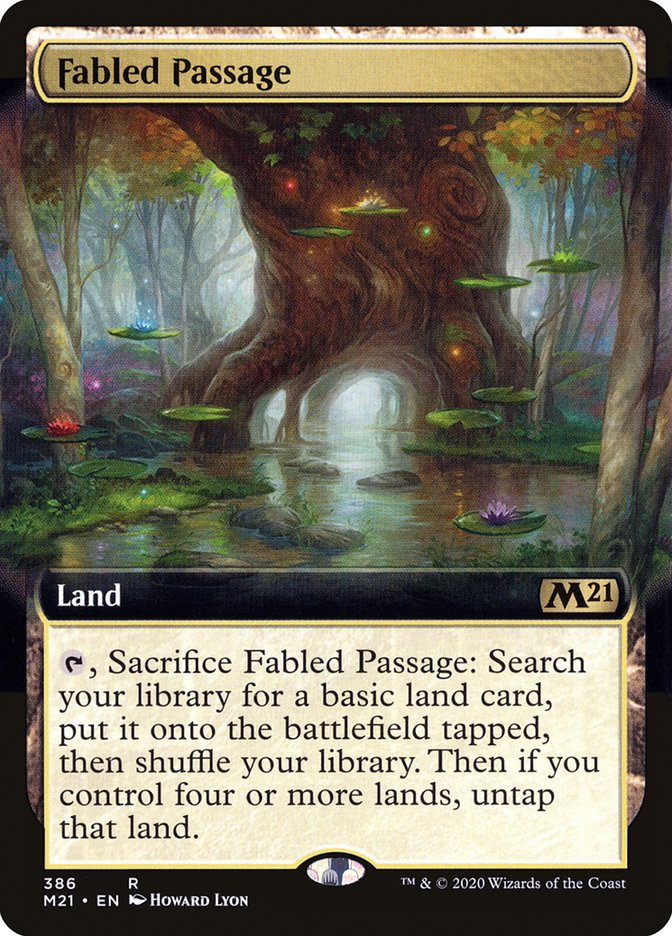 Fabled Passage (Extended Art) [Core Set 2021] | Yard's Games Ltd