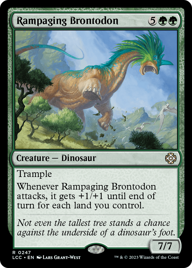 Rampaging Brontodon [The Lost Caverns of Ixalan Commander] | Yard's Games Ltd